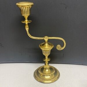 Brass Ornate Vintage Style Swivel Candle Holder Made in Korea